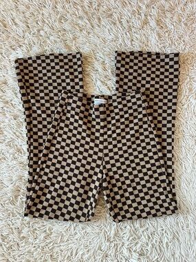 Urban Outfitters Checkered Knit Pants